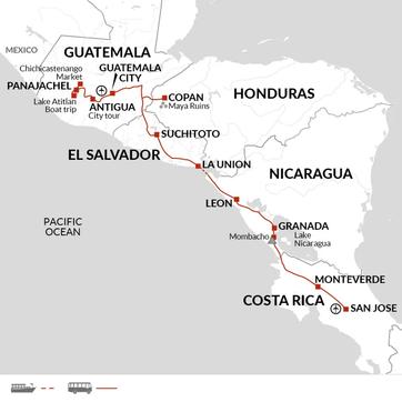 itinerary map