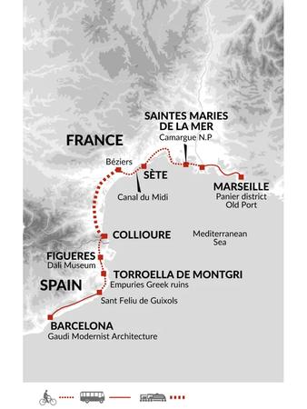 itinerary map