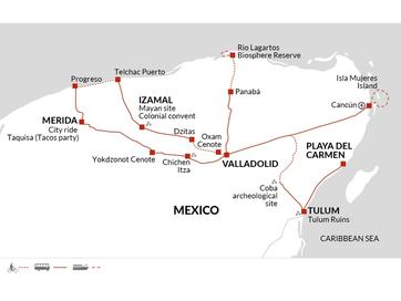 itinerary map