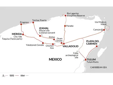 itinerary map