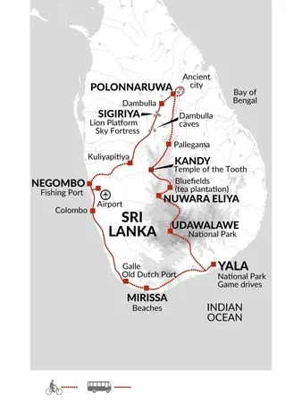 itinerary map