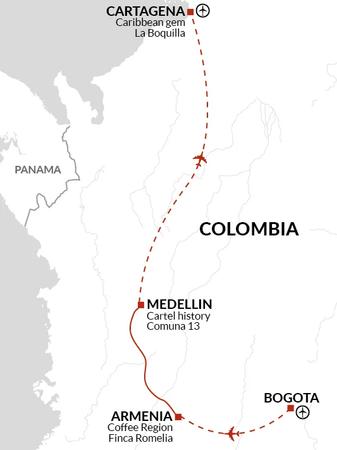 itinerary map