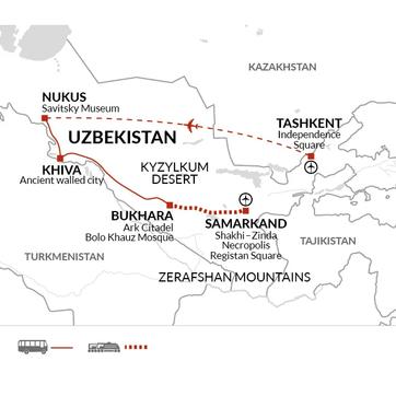 itinerary map