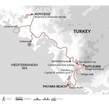 itinerary map