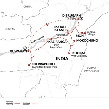 itinerary map