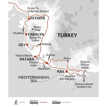itinerary map