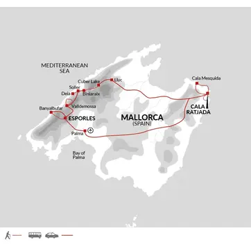itinerary map