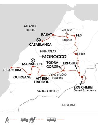 itinerary map