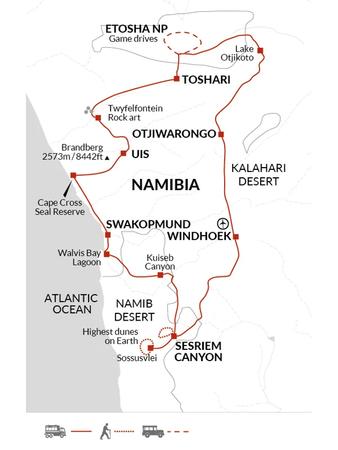itinerary map