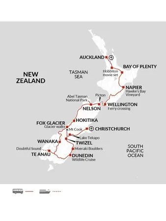 itinerary map