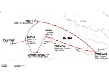 itinerary map