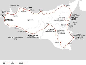itinerary map