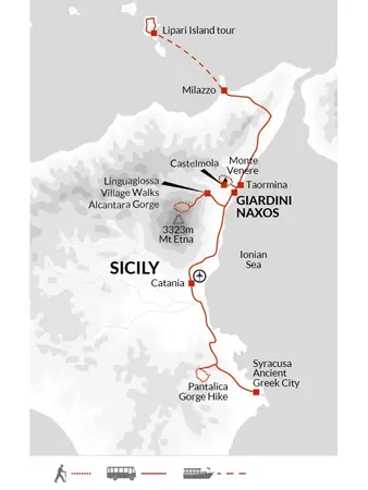 itinerary map