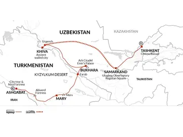 itinerary map