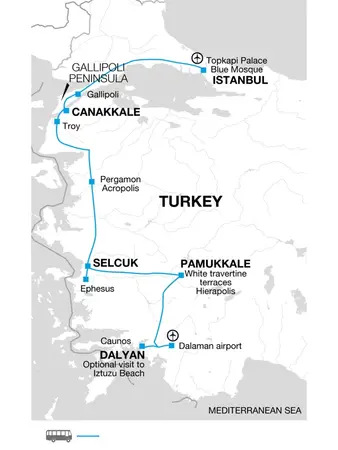itinerary map