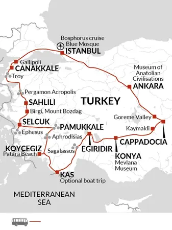 itinerary map