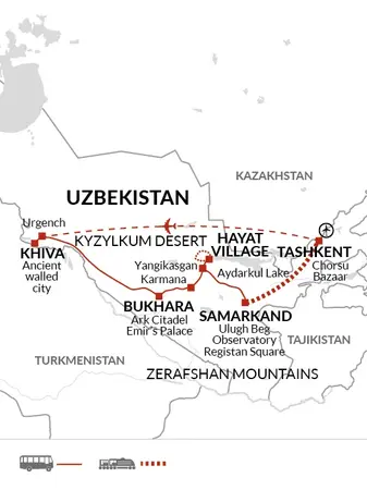 itinerary map