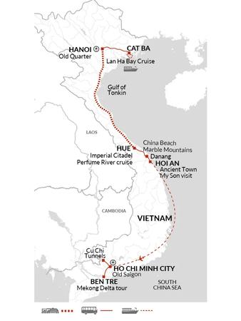 itinerary map