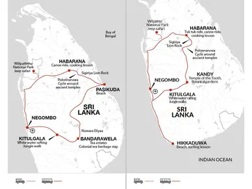 itinerary map
