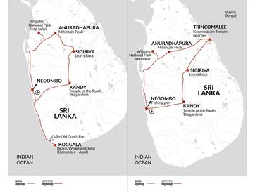 itinerary map