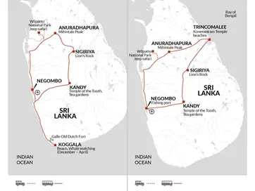 itinerary map