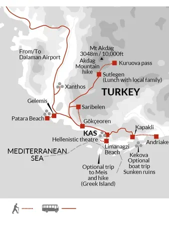 itinerary map