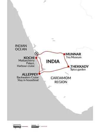 itinerary map