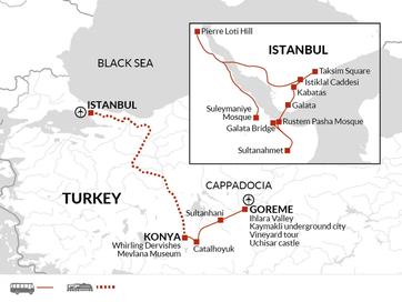 itinerary map