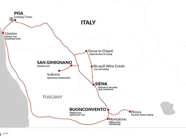 itinerary map