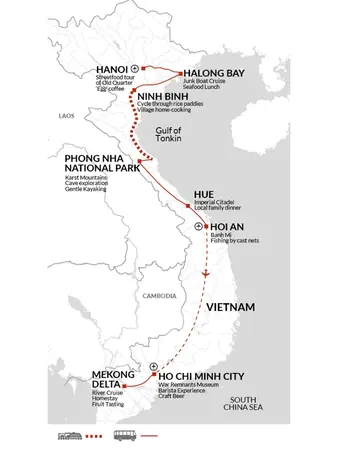 itinerary map